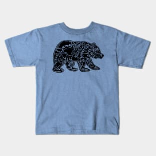 Tribal Bear Tattoo Kids T-Shirt